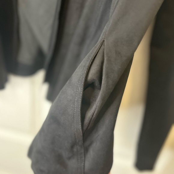🖤”Hutch” NWT Anthropologie Women’s Stunning Black Suede Waterfall Jacket Size XS - Picture 6 of 13